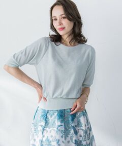 Viaggio Blu / ビアッジョブルー ニット・セーター | ミニスパンコールクループルオーバー≪手洗い可能≫