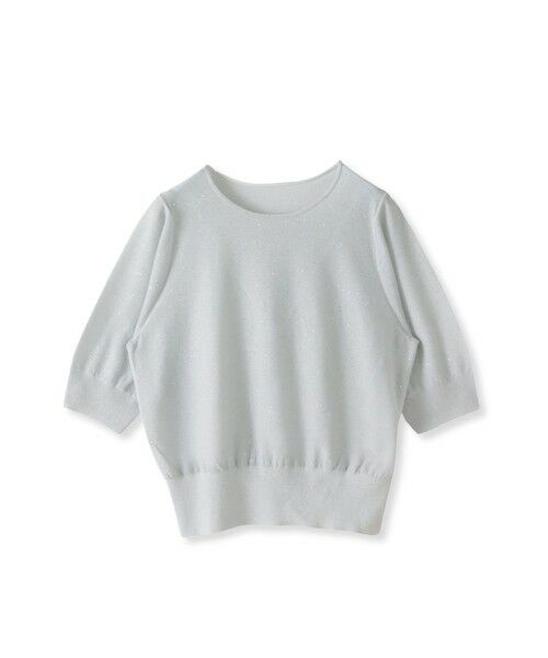 Viaggio Blu / ビアッジョブルー ニット・セーター | ミニスパンコールクループルオーバー≪手洗い可能≫ | 詳細1