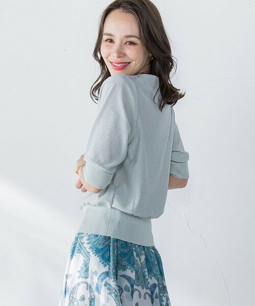 Viaggio Blu / ビアッジョブルー ニット・セーター | ミニスパンコールクループルオーバー≪手洗い可能≫ | 詳細10