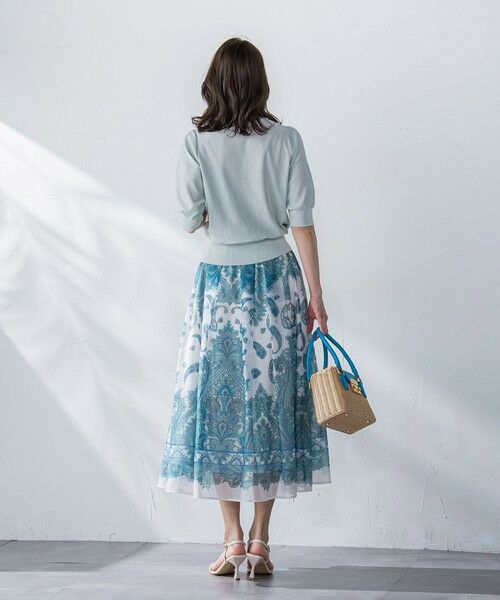 Viaggio Blu / ビアッジョブルー ニット・セーター | ミニスパンコールクループルオーバー≪手洗い可能≫ | 詳細15