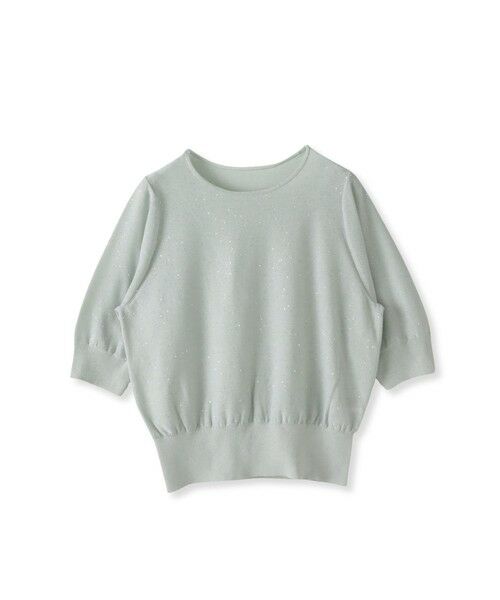 Viaggio Blu / ビアッジョブルー ニット・セーター | ミニスパンコールクループルオーバー≪手洗い可能≫ | 詳細8