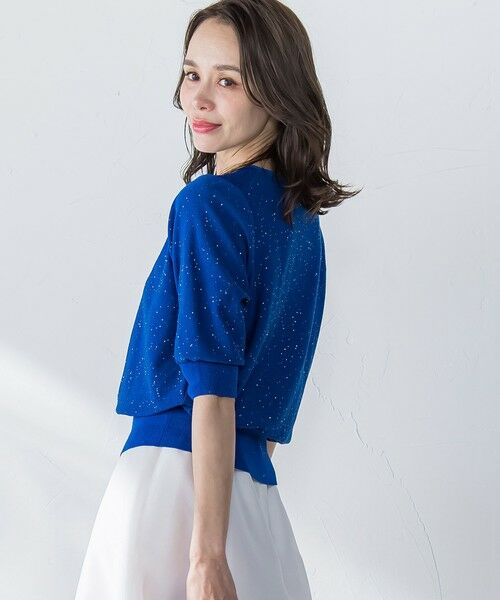 Viaggio Blu / ビアッジョブルー ニット・セーター | ミニスパンコールクループルオーバー≪手洗い可能≫ | 詳細25