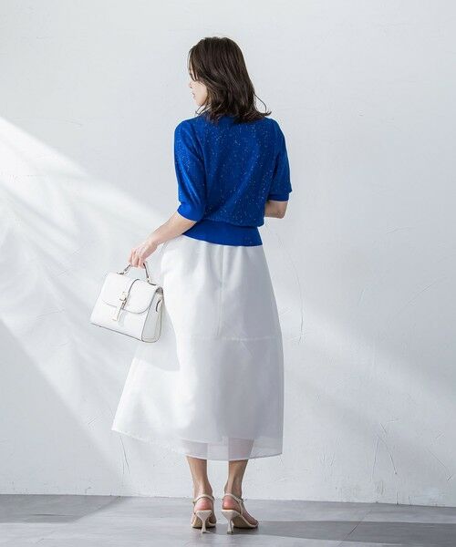 Viaggio Blu / ビアッジョブルー ニット・セーター | ミニスパンコールクループルオーバー≪手洗い可能≫ | 詳細30