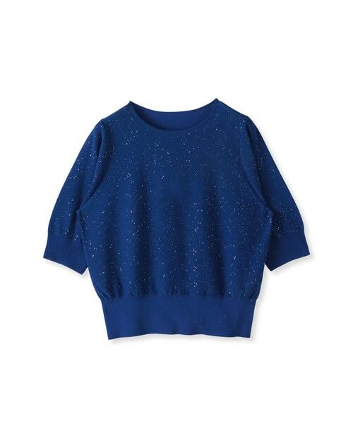 Viaggio Blu / ビアッジョブルー ニット・セーター | ミニスパンコールクループルオーバー≪手洗い可能≫ | 詳細17