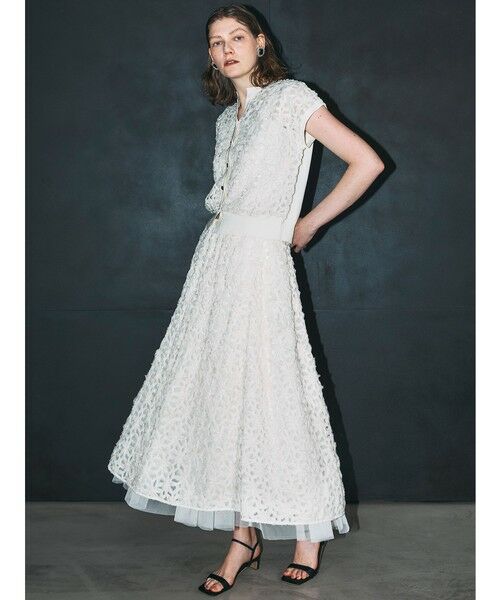 Viaggio Blu / ビアッジョブルー ニット・セーター | フラワーローブカーディガン≪手洗い可能≫ | 詳細9