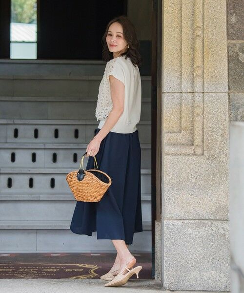 Viaggio Blu / ビアッジョブルー ニット・セーター | フラワーローブカーディガン≪手洗い可能≫ | 詳細5