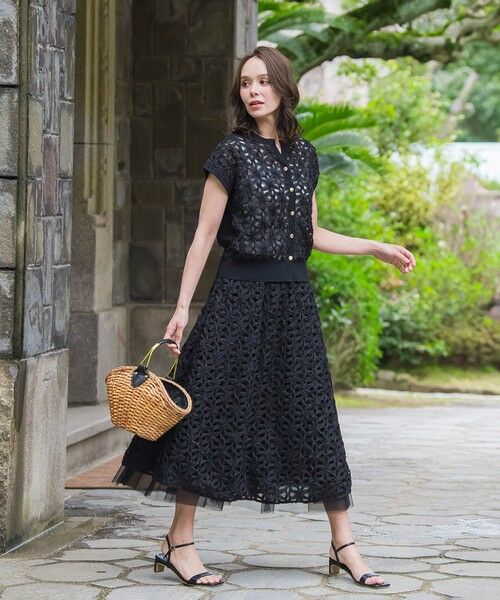 Viaggio Blu / ビアッジョブルー ニット・セーター | フラワーローブカーディガン≪手洗い可能≫ | 詳細24