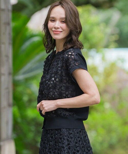 Viaggio Blu / ビアッジョブルー ニット・セーター | フラワーローブカーディガン≪手洗い可能≫ | 詳細19