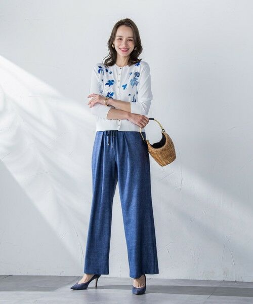 Viaggio Blu / ビアッジョブルー カーディガン・ボレロ | 【新色追加】ハーブ刺繍カーディガン≪手洗い可能≫ | 詳細7