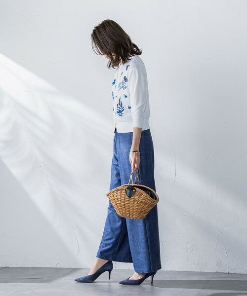 Viaggio Blu / ビアッジョブルー カーディガン・ボレロ | 【新色追加】ハーブ刺繍カーディガン≪手洗い可能≫ | 詳細8