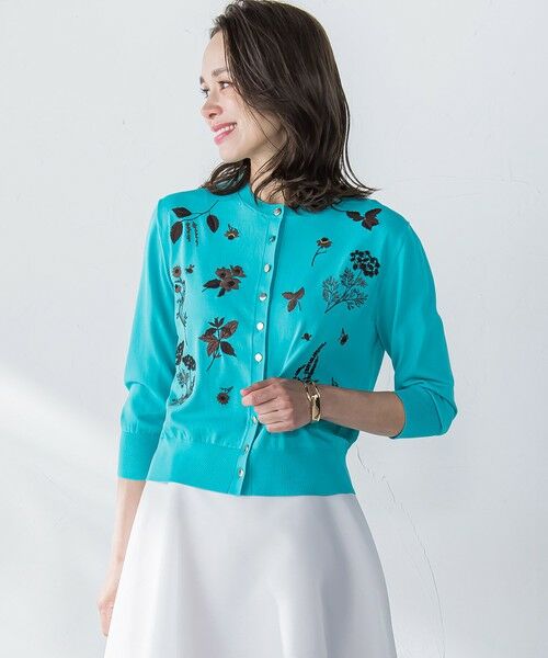 Viaggio Blu / ビアッジョブルー カーディガン・ボレロ | 【新色追加】ハーブ刺繍カーディガン≪手洗い可能≫ | 詳細19