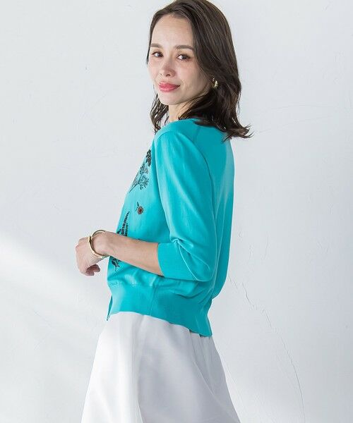 Viaggio Blu / ビアッジョブルー カーディガン・ボレロ | 【新色追加】ハーブ刺繍カーディガン≪手洗い可能≫ | 詳細20