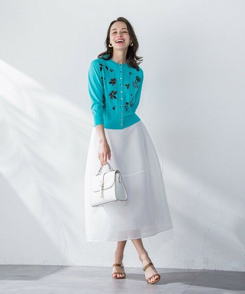 Viaggio Blu / ビアッジョブルー カーディガン・ボレロ | 【新色追加】ハーブ刺繍カーディガン≪手洗い可能≫ | 詳細26