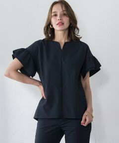 Viaggio Blu / ビアッジョブルー シャツ・ブラウス | ストレッチドビーブラウス≪洗濯機で洗える≫