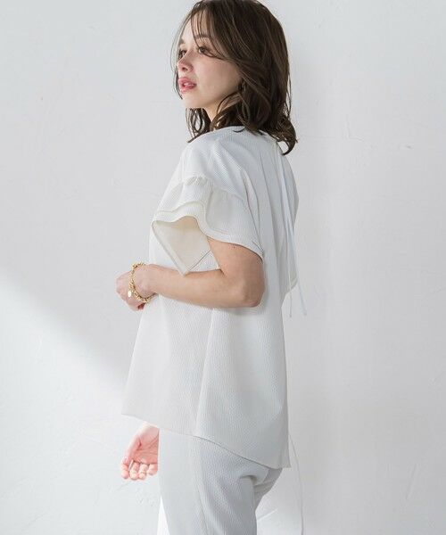 Viaggio Blu / ビアッジョブルー シャツ・ブラウス | ストレッチドビーブラウス≪洗濯機で洗える≫ | 詳細3