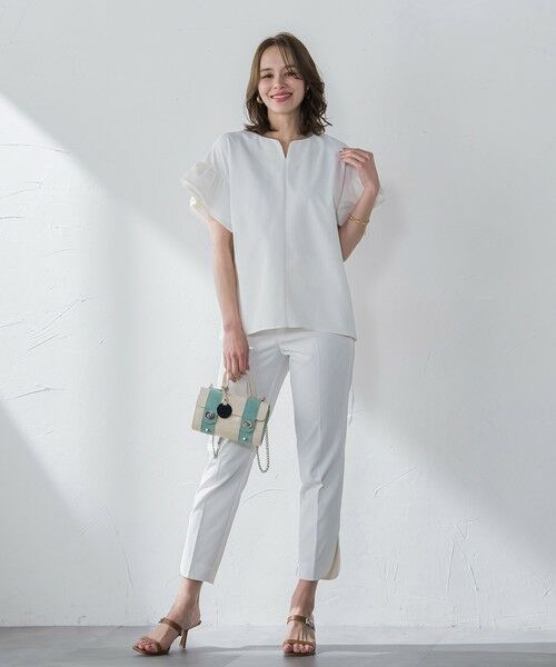 Viaggio Blu / ビアッジョブルー シャツ・ブラウス | ストレッチドビーブラウス≪洗濯機で洗える≫ | 詳細6