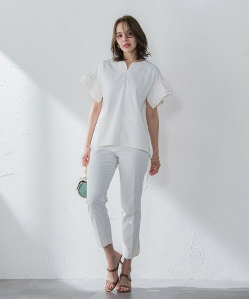 Viaggio Blu / ビアッジョブルー シャツ・ブラウス | ストレッチドビーブラウス≪洗濯機で洗える≫ | 詳細7