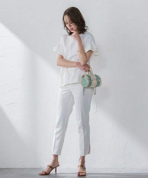 Viaggio Blu / ビアッジョブルー シャツ・ブラウス | ストレッチドビーブラウス≪洗濯機で洗える≫ | 詳細8