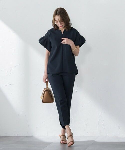 Viaggio Blu / ビアッジョブルー シャツ・ブラウス | ストレッチドビーブラウス≪洗濯機で洗える≫ | 詳細13