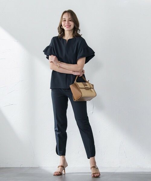 Viaggio Blu / ビアッジョブルー シャツ・ブラウス | ストレッチドビーブラウス≪洗濯機で洗える≫ | 詳細14