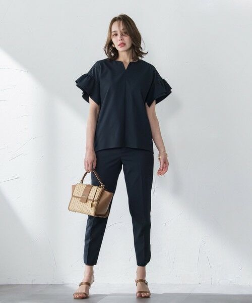 Viaggio Blu / ビアッジョブルー シャツ・ブラウス | ストレッチドビーブラウス≪洗濯機で洗える≫ | 詳細15