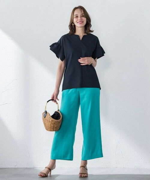 Viaggio Blu / ビアッジョブルー シャツ・ブラウス | ストレッチドビーブラウス≪洗濯機で洗える≫ | 詳細16