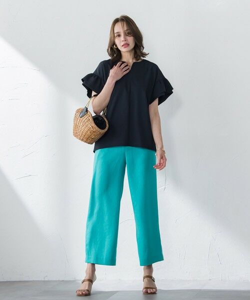 Viaggio Blu / ビアッジョブルー シャツ・ブラウス | ストレッチドビーブラウス≪洗濯機で洗える≫ | 詳細20