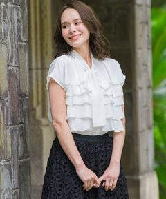 Viaggio Blu / ビアッジョブルー シャツ・ブラウス | シフォンティアードブラウス≪洗濯機で洗える≫