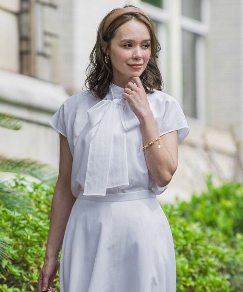 Viaggio Blu / ビアッジョブルー シャツ・ブラウス | ドライシアーシャンブレーブラウス≪洗濯機で洗える≫ | 詳細1