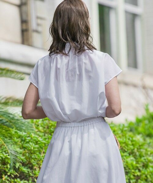 Viaggio Blu / ビアッジョブルー シャツ・ブラウス | ドライシアーシャンブレーブラウス≪洗濯機で洗える≫ | 詳細3