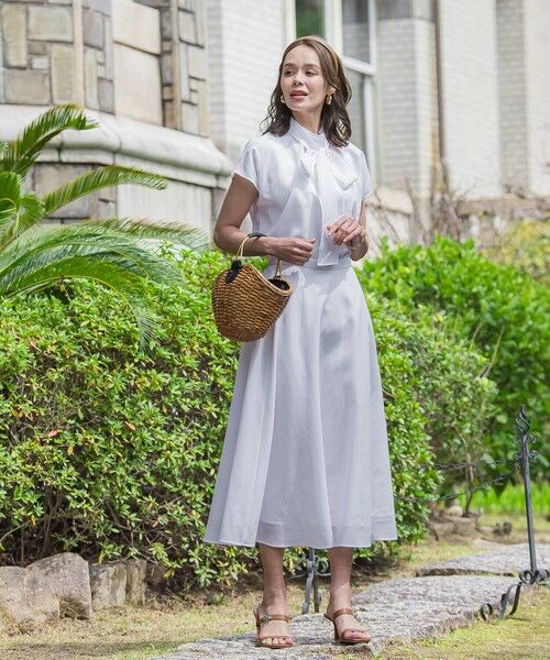 Viaggio Blu / ビアッジョブルー シャツ・ブラウス | ドライシアーシャンブレーブラウス≪洗濯機で洗える≫ | 詳細4