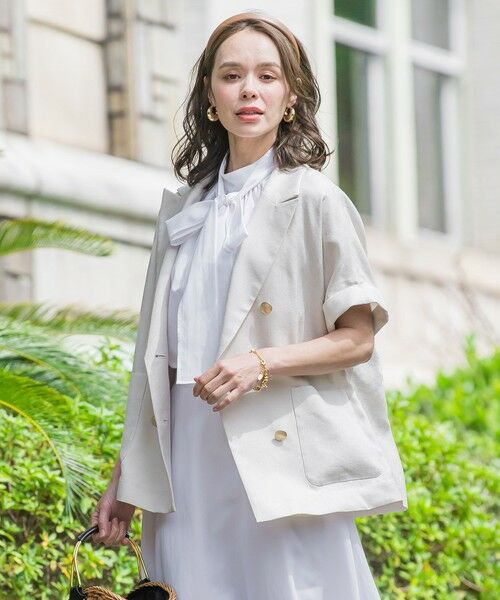 Viaggio Blu / ビアッジョブルー シャツ・ブラウス | ドライシアーシャンブレーブラウス≪洗濯機で洗える≫ | 詳細6