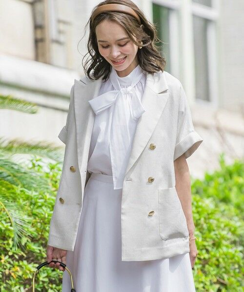 Viaggio Blu / ビアッジョブルー シャツ・ブラウス | ドライシアーシャンブレーブラウス≪洗濯機で洗える≫ | 詳細7