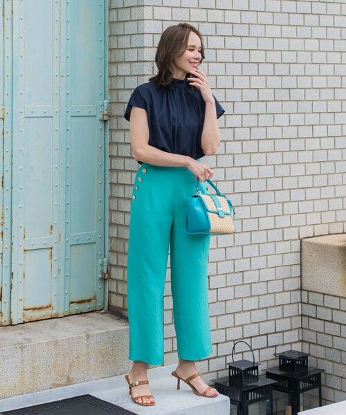 Viaggio Blu / ビアッジョブルー シャツ・ブラウス | ドライシアーシャンブレーブラウス≪洗濯機で洗える≫ | 詳細17