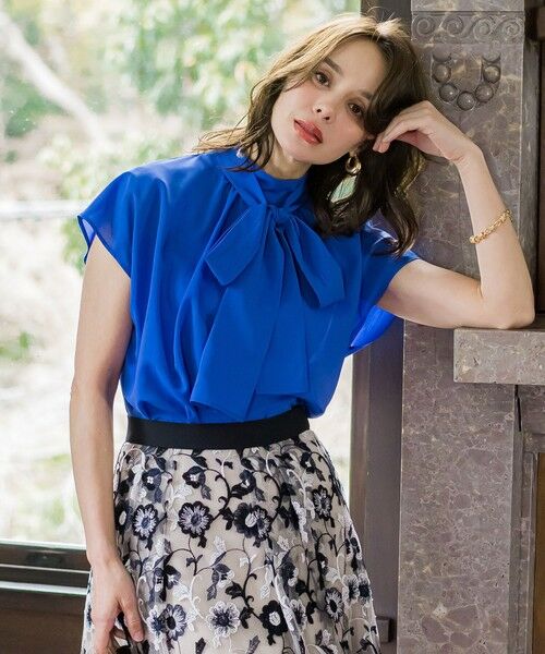 Viaggio Blu / ビアッジョブルー シャツ・ブラウス | ドライシアーシャンブレーブラウス≪洗濯機で洗える≫ | 詳細18