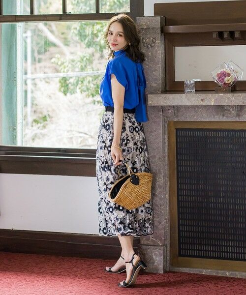 Viaggio Blu / ビアッジョブルー シャツ・ブラウス | ドライシアーシャンブレーブラウス≪洗濯機で洗える≫ | 詳細23