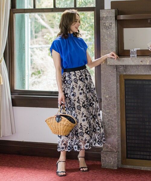 Viaggio Blu / ビアッジョブルー シャツ・ブラウス | ドライシアーシャンブレーブラウス≪洗濯機で洗える≫ | 詳細24