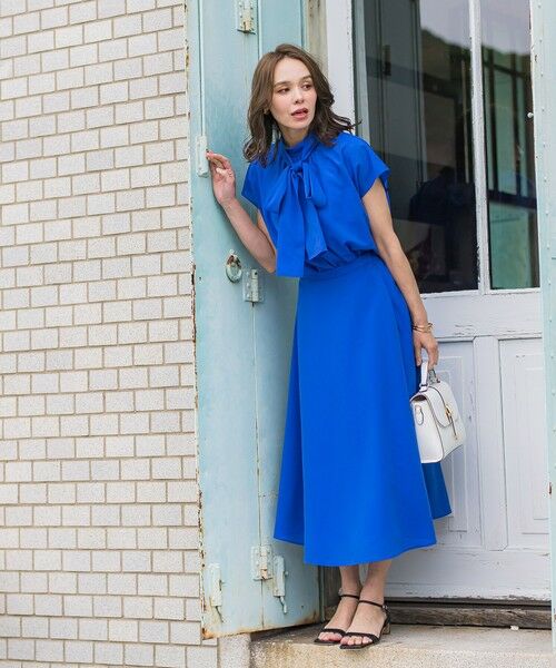 Viaggio Blu / ビアッジョブルー シャツ・ブラウス | ドライシアーシャンブレーブラウス≪洗濯機で洗える≫ | 詳細25