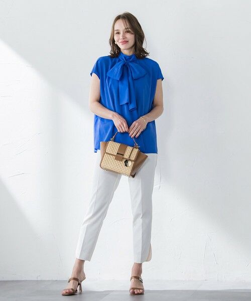 Viaggio Blu / ビアッジョブルー シャツ・ブラウス | ドライシアーシャンブレーブラウス≪洗濯機で洗える≫ | 詳細30