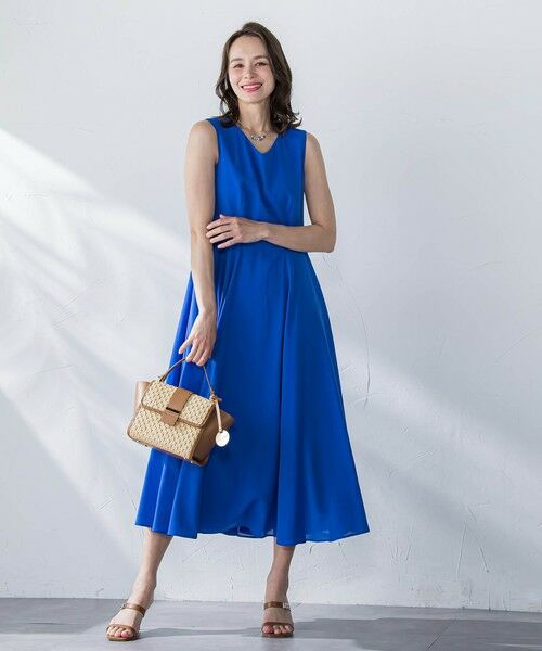 セール】 ドライシアーシャンブレーワンピース≪洗濯機で洗える