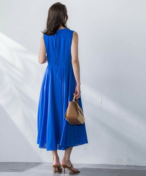 Viaggio Blu / ビアッジョブルー ロング・マキシ丈ワンピース | ドライシアーシャンブレーワンピース≪洗濯機で洗える≫ | 詳細9