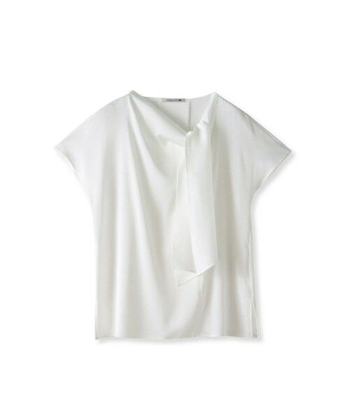 Viaggio Blu / ビアッジョブルー カットソー | サテンボウタイプルオーバー≪洗濯機で洗える≫ | 詳細10