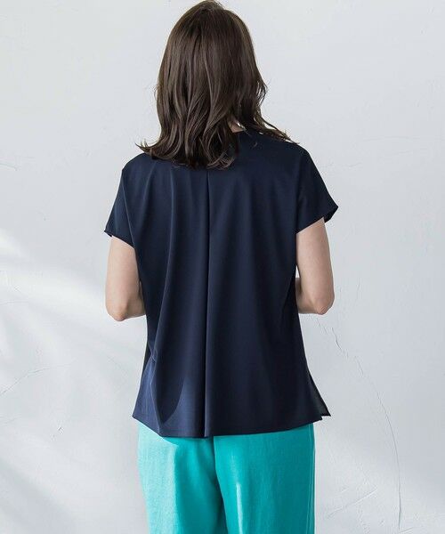 Viaggio Blu / ビアッジョブルー カットソー | サテンボウタイプルオーバー≪洗濯機で洗える≫ | 詳細21