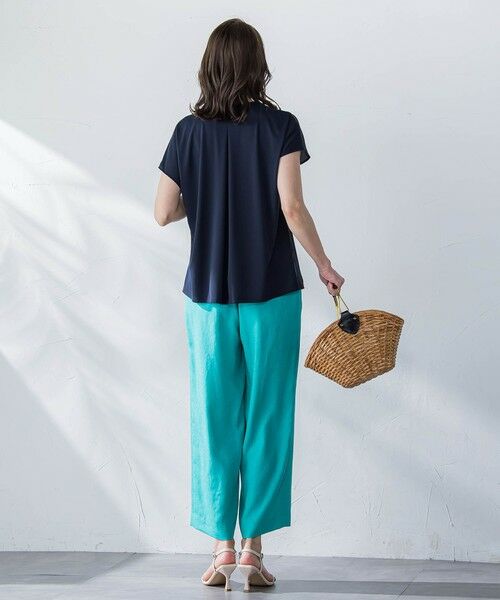 Viaggio Blu / ビアッジョブルー カットソー | サテンボウタイプルオーバー≪洗濯機で洗える≫ | 詳細24