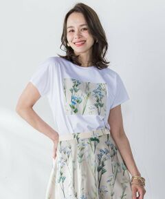 Viaggio Blu / ビアッジョブルー カットソー | リシアンサスプリントTシャツ≪洗濯機で洗える≫