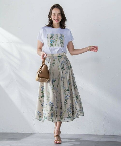 Viaggio Blu / ビアッジョブルー カットソー | リシアンサスプリントTシャツ≪洗濯機で洗える≫ | 詳細4