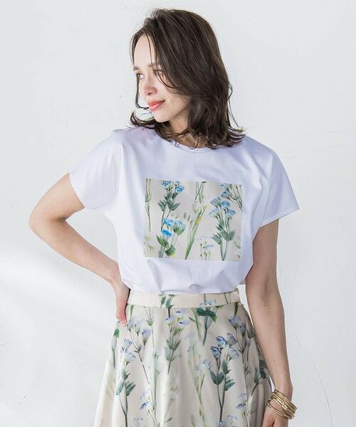 Viaggio Blu / ビアッジョブルー カットソー | リシアンサスプリントTシャツ≪洗濯機で洗える≫ | 詳細2