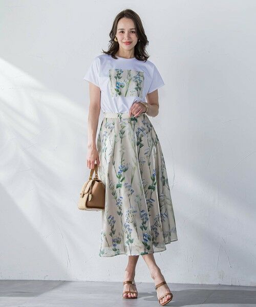 Viaggio Blu / ビアッジョブルー カットソー | リシアンサスプリントTシャツ≪洗濯機で洗える≫ | 詳細3