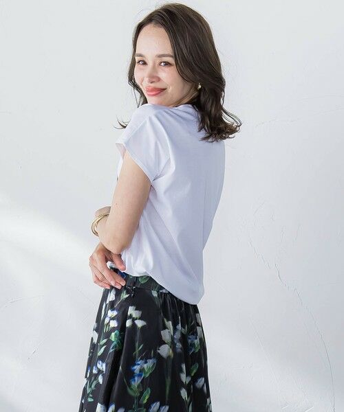 Viaggio Blu / ビアッジョブルー カットソー | リシアンサスプリントTシャツ≪洗濯機で洗える≫ | 詳細7