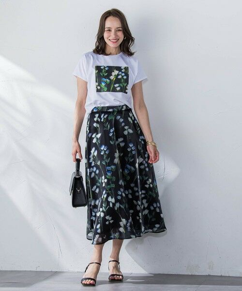 Viaggio Blu / ビアッジョブルー カットソー | リシアンサスプリントTシャツ≪洗濯機で洗える≫ | 詳細9